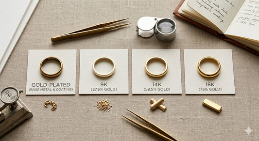 Gold Plating vs. 9K vs. 14K vs. 18K: A No-Nonsense Guide