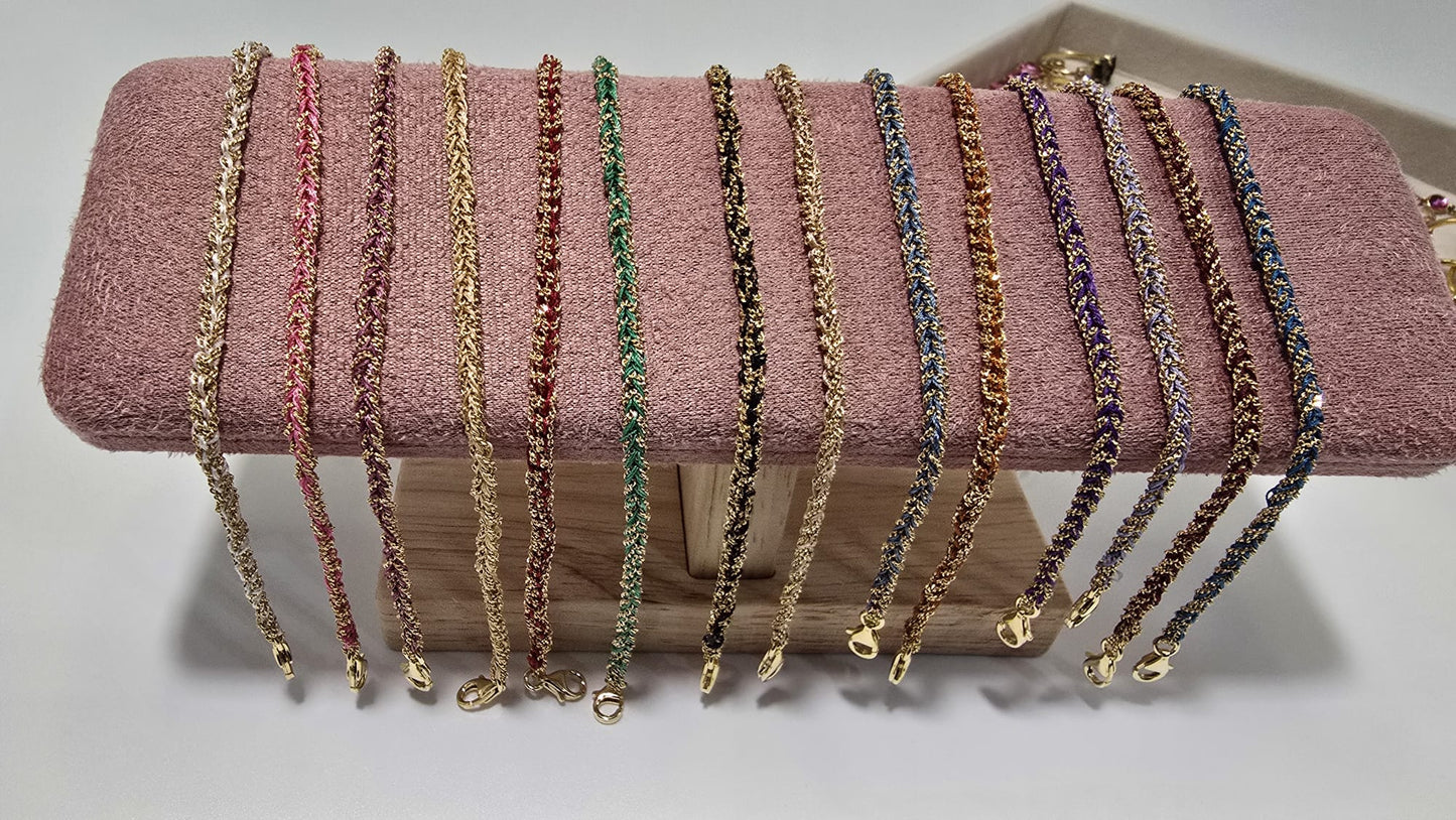 Woven Wire Bracelet - Gold-Plated Sterling Silver 925