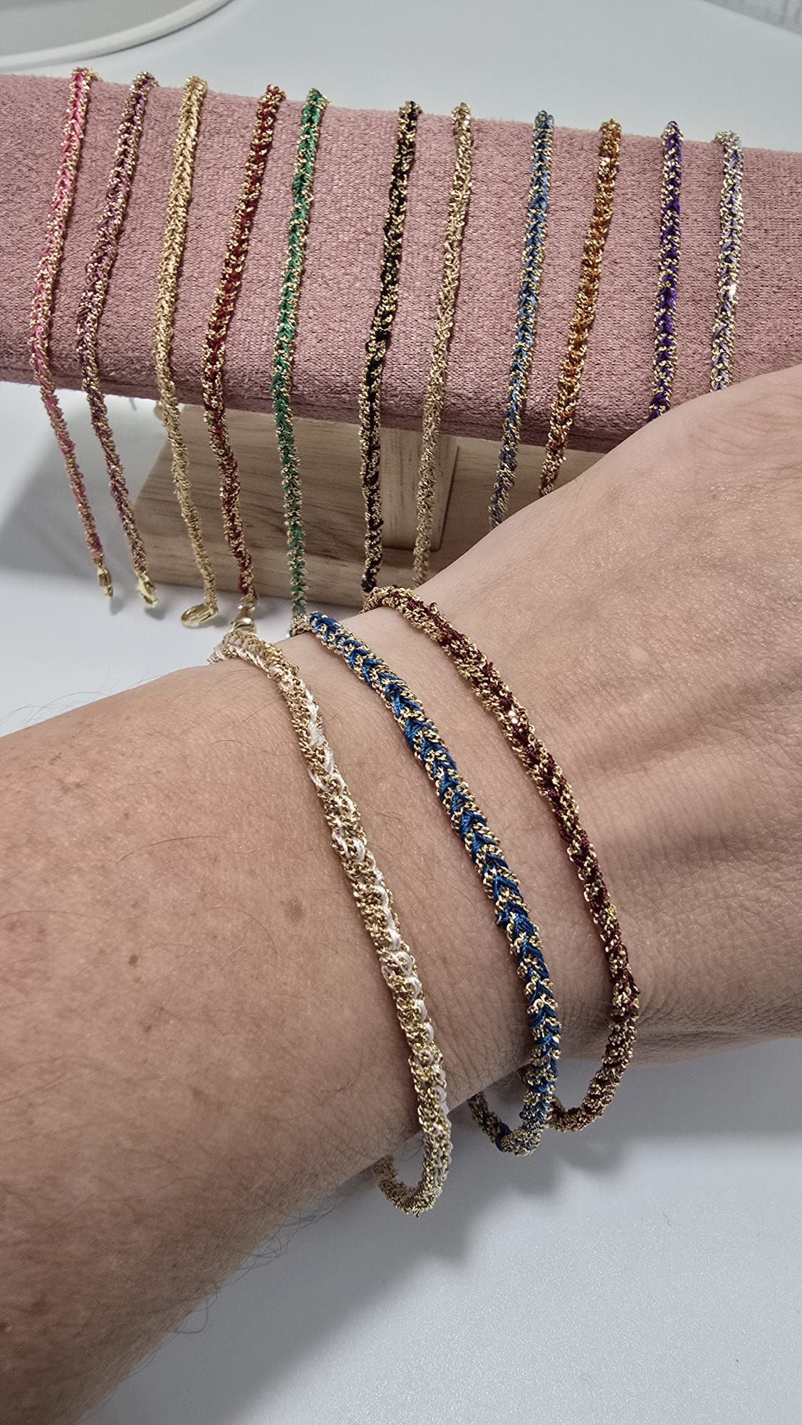 Woven Wire Bracelet - Gold-Plated Sterling Silver 925