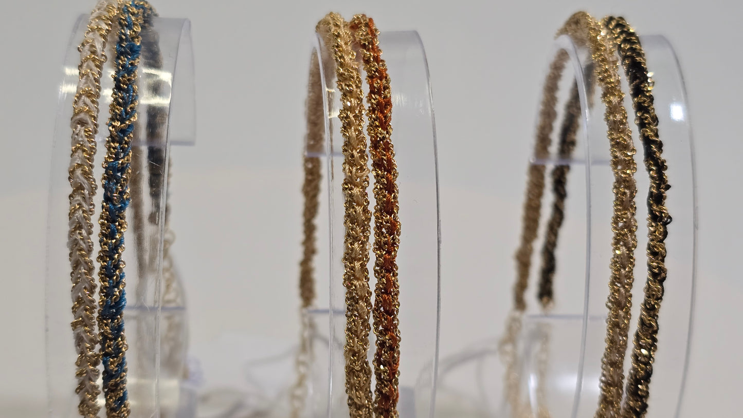 Woven Wire Bracelet - Gold-Plated Sterling Silver 925