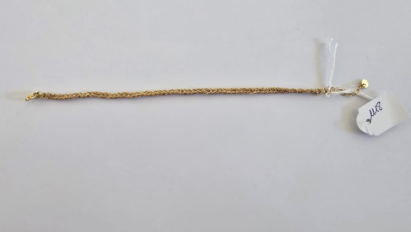Woven Wire Bracelet - Gold-Plated Sterling Silver 925