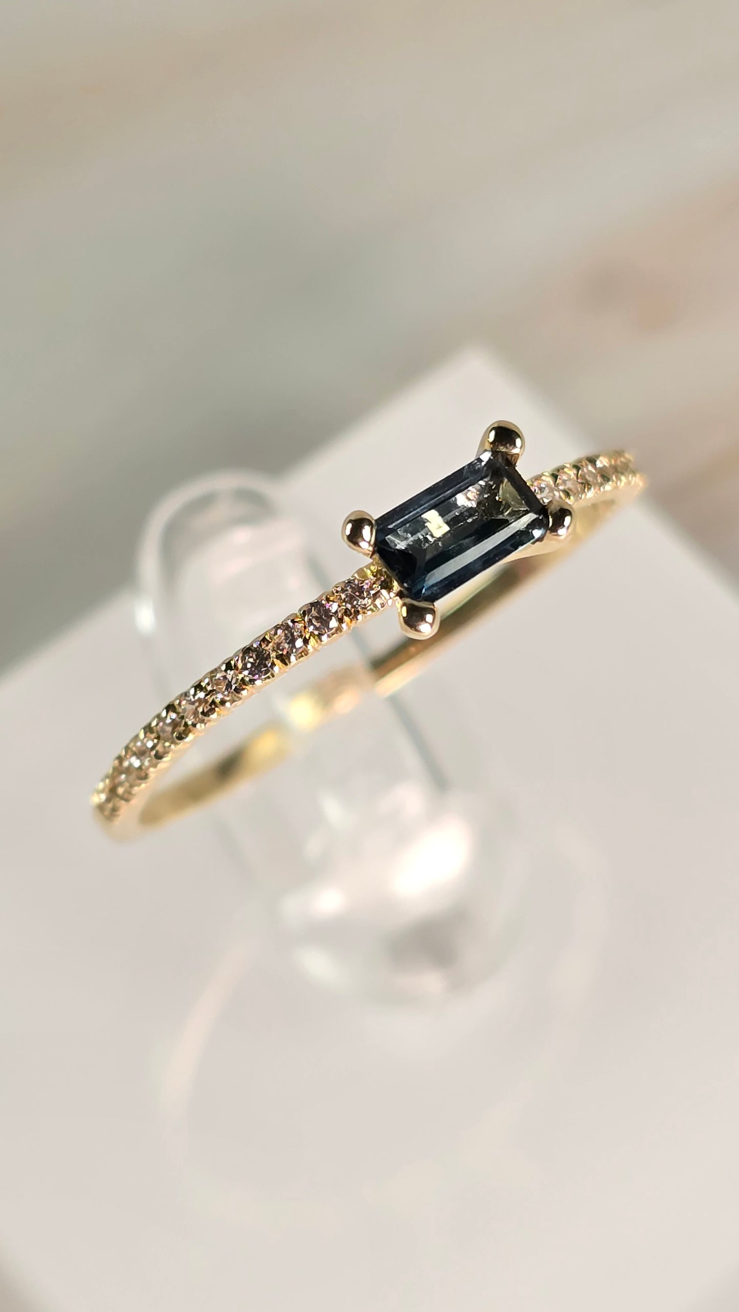 London Blue Topaz Ring — Sevilla in 9K Gold
