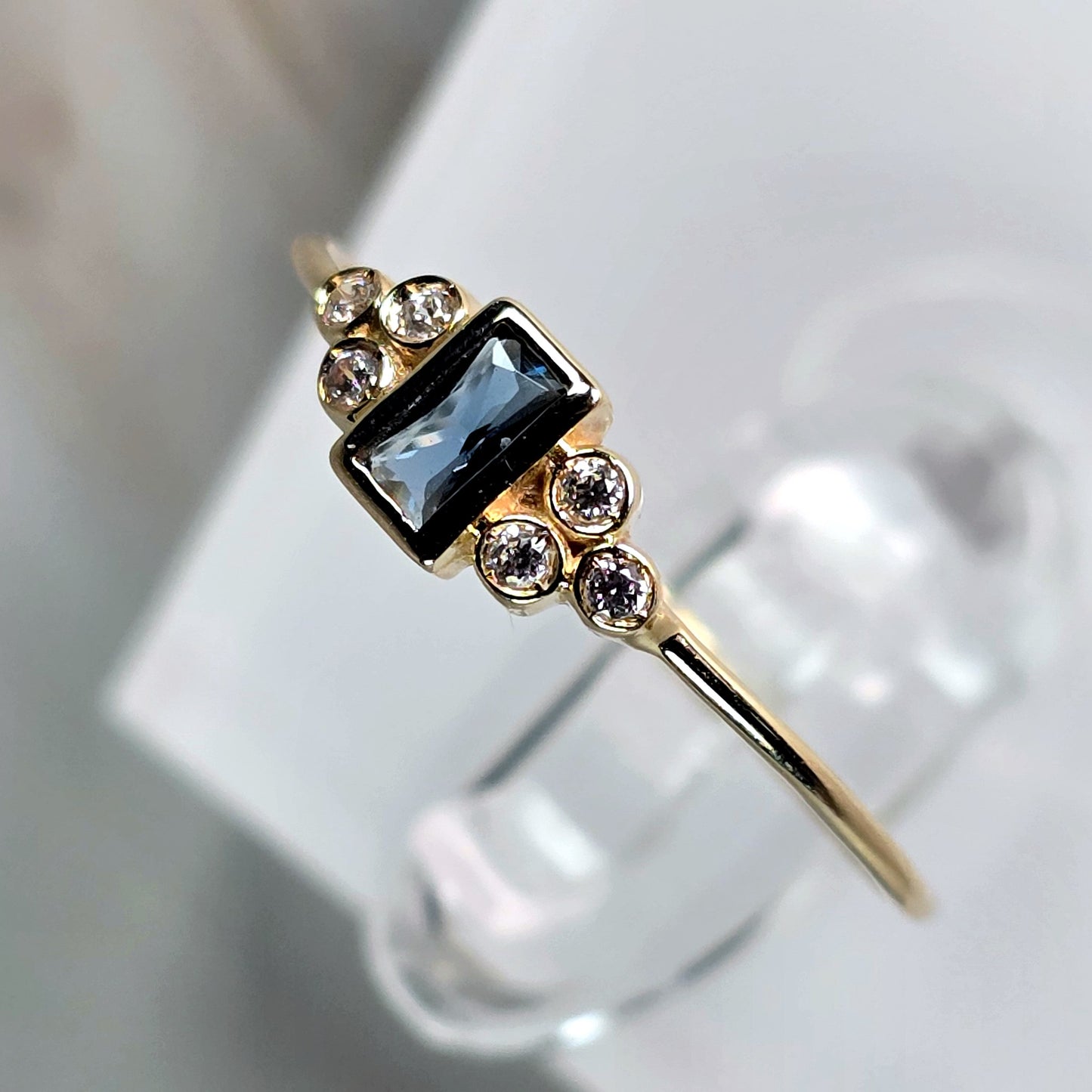 London Blue Topaz Ring — Sevilla in 9K Gold