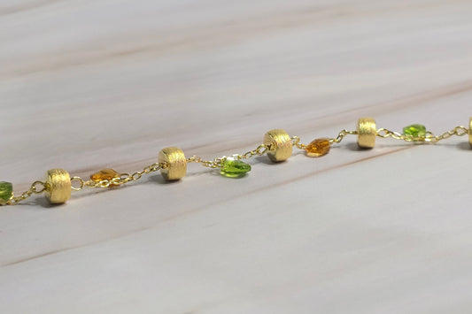 Crystal Bracelet in Gold Finish — Luminae