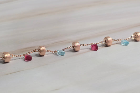 Crystal Bracelet in Rose Gold Finish — Luminae
