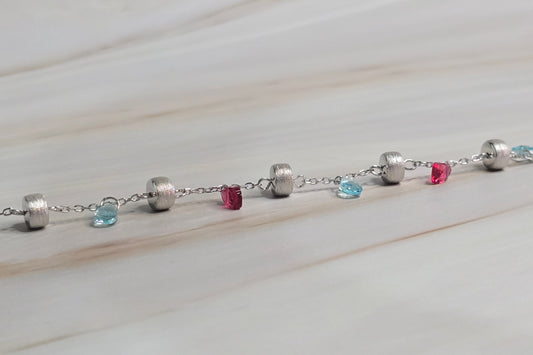 Crystal Bracelet in Rhodium Finish — Luminae