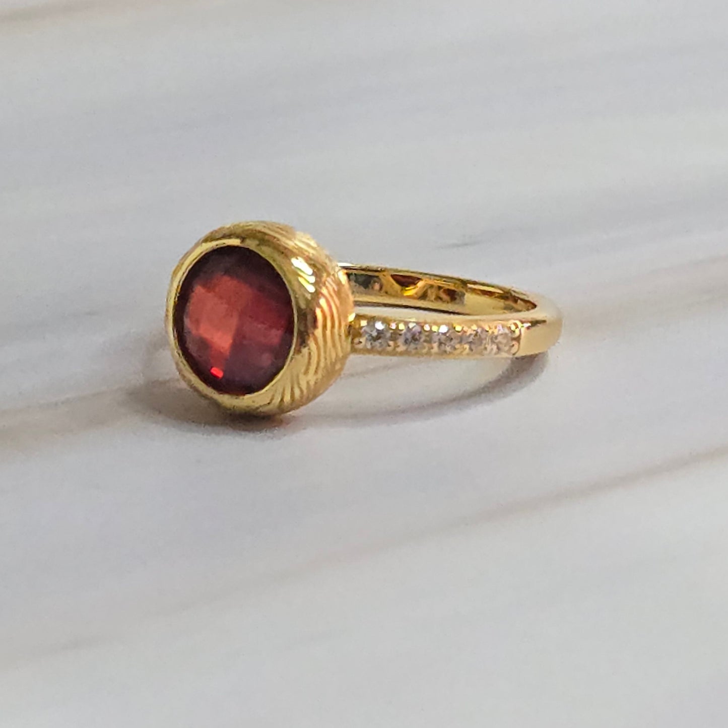 Spinel Crystal Ring — Luminae in 925 Silver