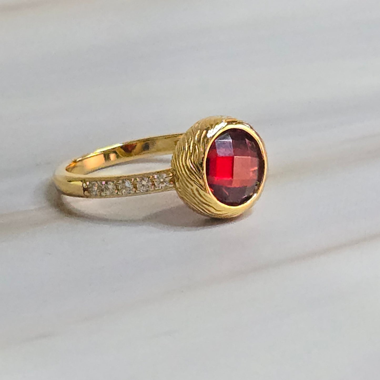 Spinel Crystal Ring — Luminae in 925 Silver